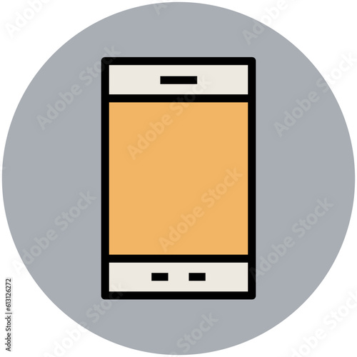 Premium flat rounded icon of music 