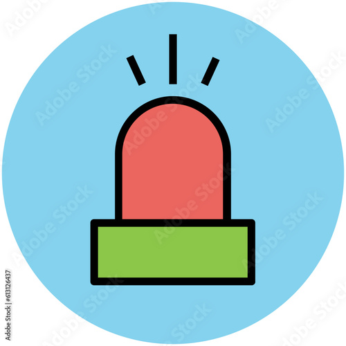 Premium flat rounded icon of music 