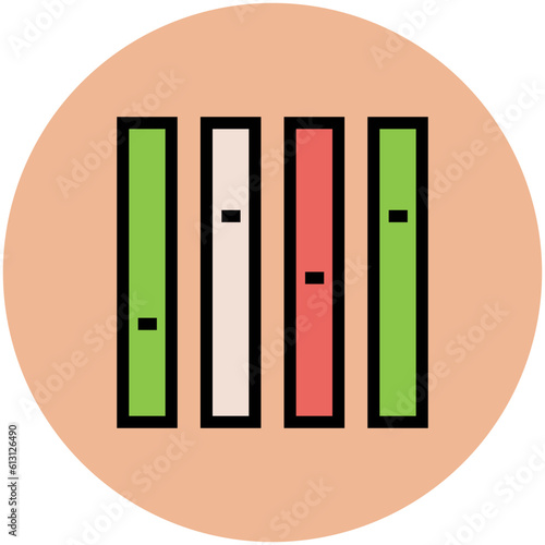 Premium flat rounded icon of music 