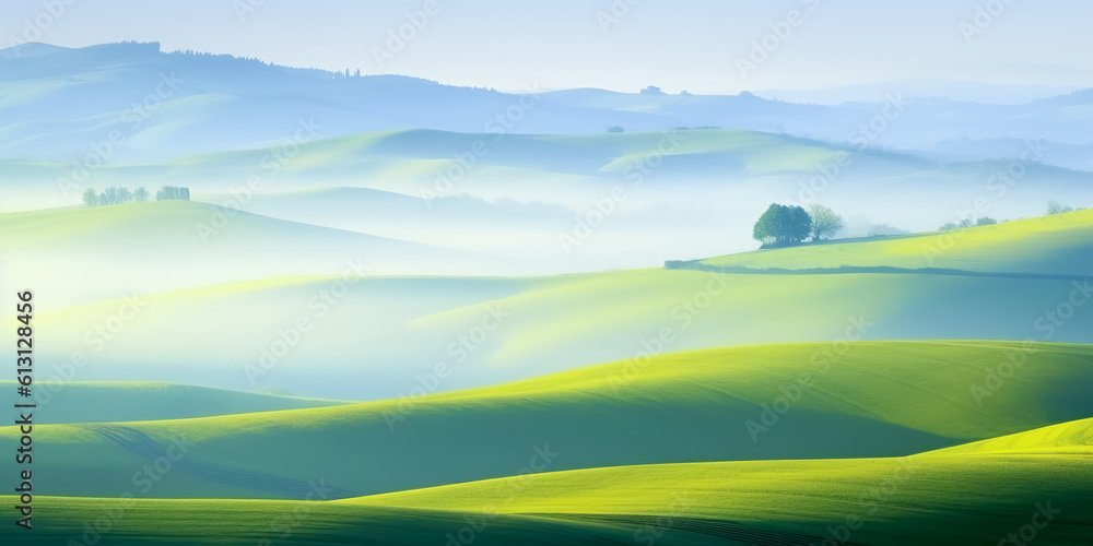 Abstract scenery landscape green field or meadow in smooth wave and curvy patterns stlye.minimal nature background ,beautiful creative texture design.generative ai art Abstract scenery landscape green field or meadow in smooth wave and curvy patterns stlye.minimal nature background ,beautiful creative texture design.generative ai art