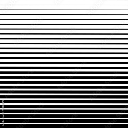 Halftone horizontal speed line abstract pattern. Vector halftone illusion.