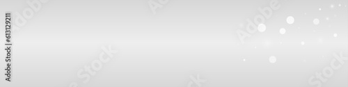 Silver Snowfall Vector Transparent Panoramic