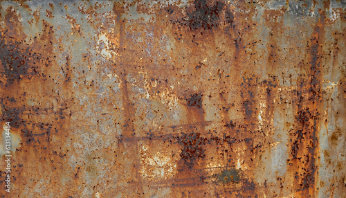 Grunge metal background. Rusty metal texture. Scratched grunge metallic texture. Rusted metallic background
