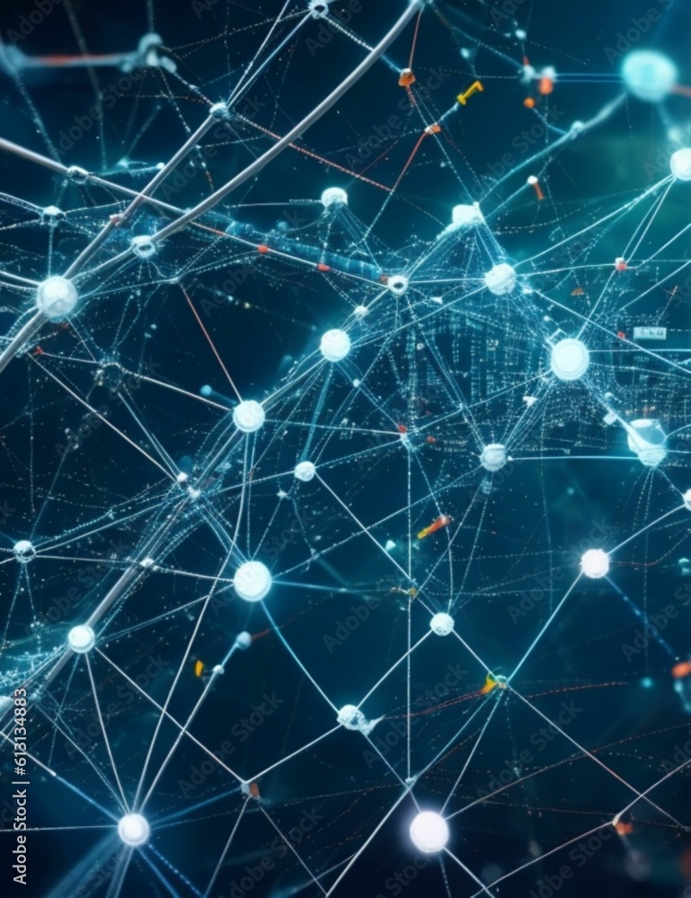 abstract background with network abstract background with network