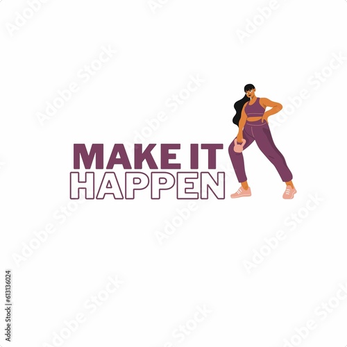 Gym going girls poster for motivation printing