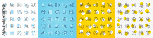 Vector icons set of Refresh like, Business podium and Volunteer line icons pack for web with Agent, Analysis app, Anxiety outline icon. Parcel invoice, Teamwork, Ethics pictogram. Vector