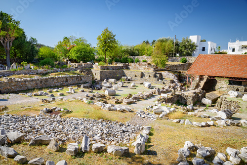 Fototapeta The ruins of the Mausoleum at Halicarnassus in Bodrum, Turkey