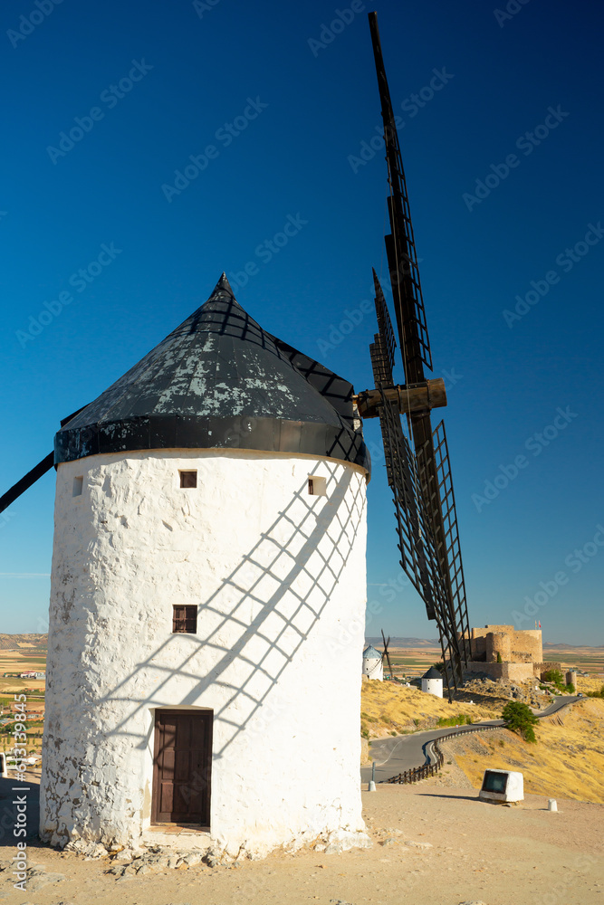 Consuegra windmills in La Mancha, Spain	