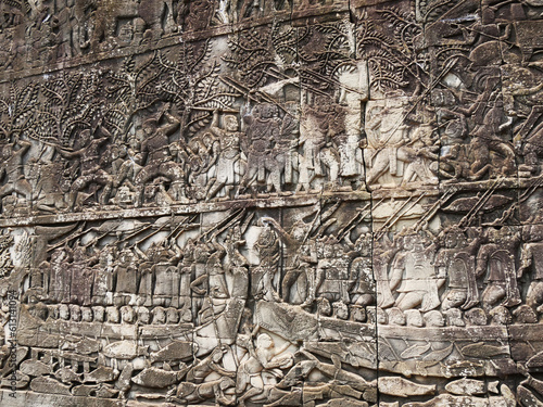 BayonTemple  Siem Reap Province  Angkor s Temple Complex Site listed as World Heritage by Unesco in 1192  built by King Jayavarman VII between XIIth and XIIIth Century  Cambodia