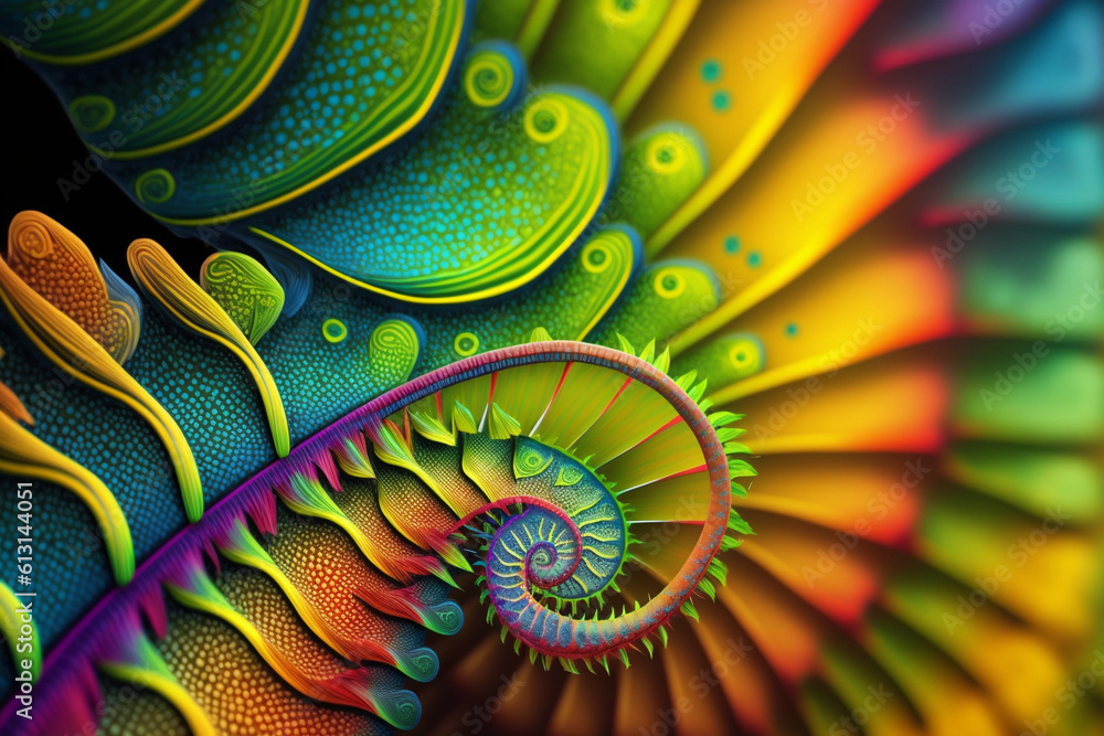 Colorful Chameleon on a vibrant background Colorful Chameleon on a vibrant background