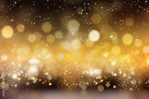 Generative Ai of beautiful Christmas background with glitter.  © belyaaa