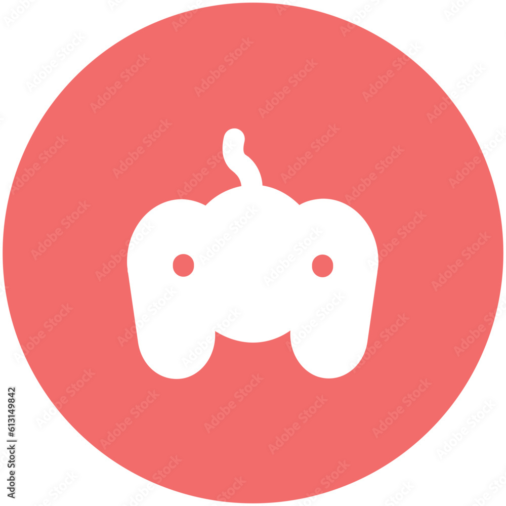 Icon of gamepad in flat design Icon of gamepad in flat design