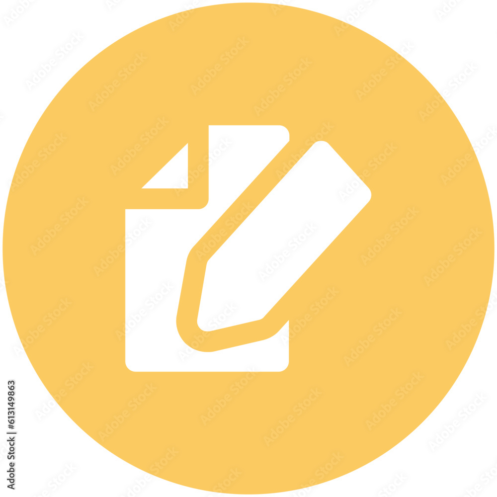 A customizable flat icon of writing A customizable flat icon of writing