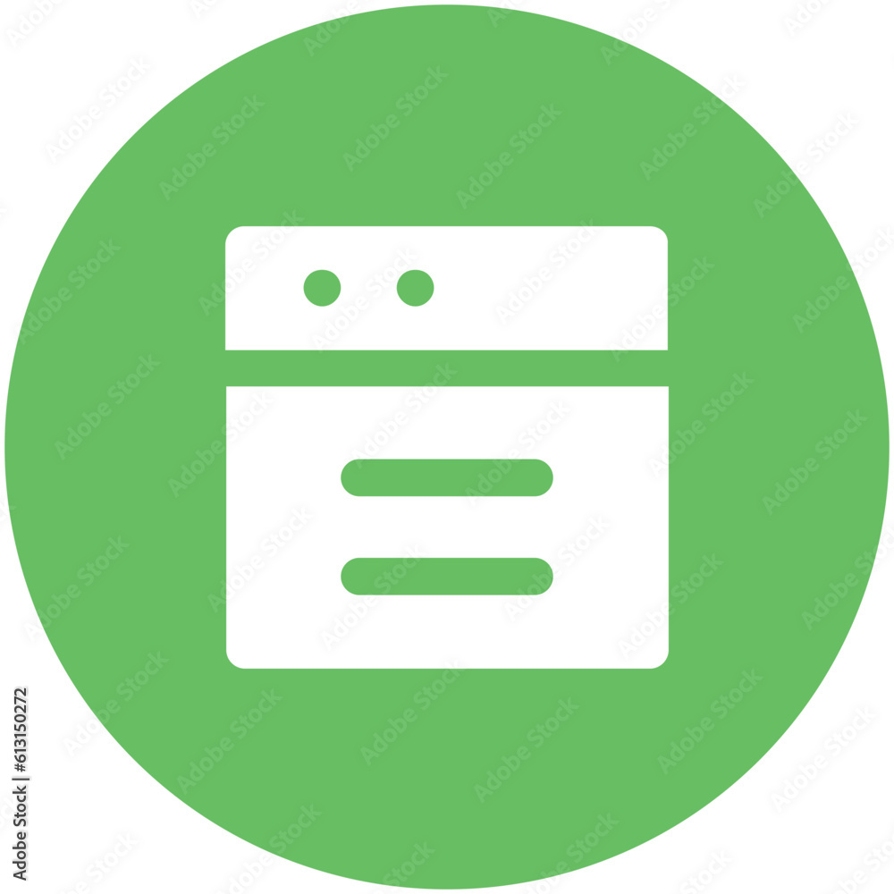 Download flat rounded icon of web page Download flat rounded icon of web page