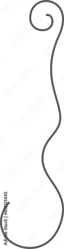 Obraz premium Curved Line Icon