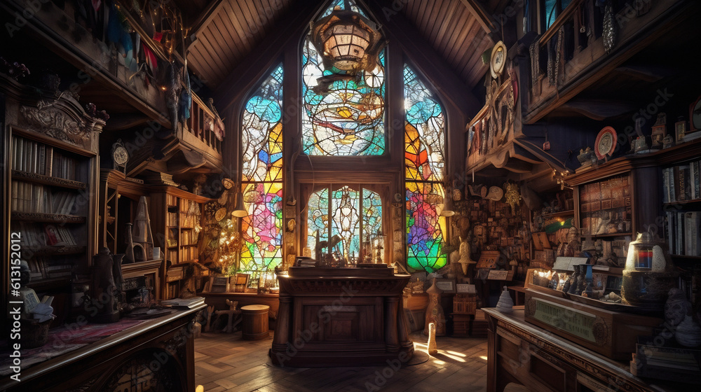 Enigmatic Enchantments: Delve into the World of the Wizard's Hidden Workshop generative AI