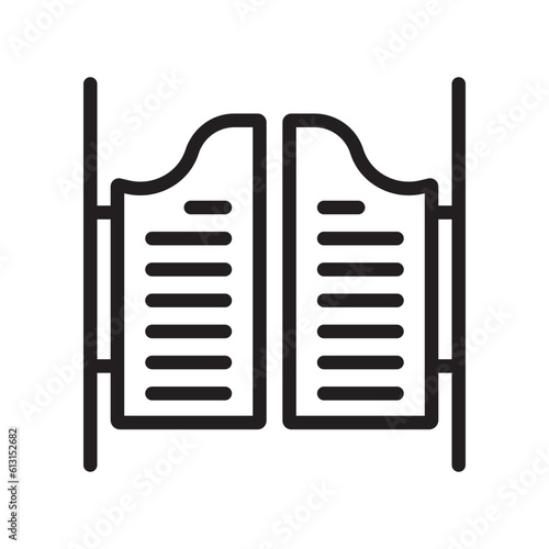 saloon doors icon
