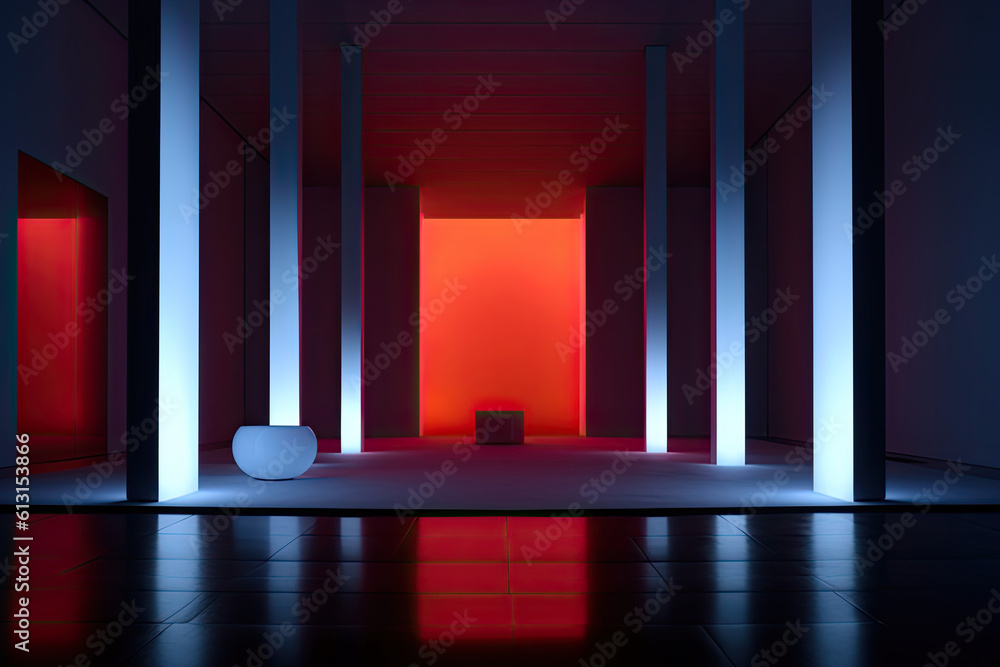 Luminous Light Installation, AI Generated Luminous Light Installation, AI Generated