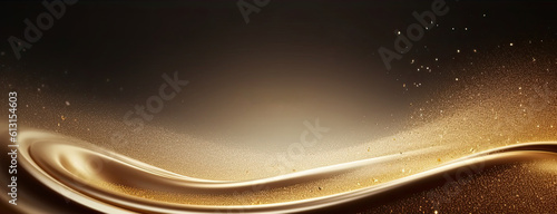 Panel kuchenny z motywem abstract background with waves, Luxury gold Abstract Wave Background with Lines - Elegant and Minimalist Design - Clean and Modern Aesthetic,wave background, luxury background