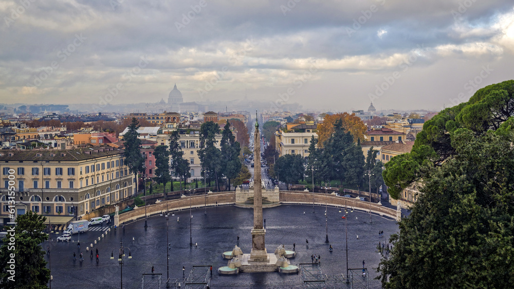 Fototapeta premium Jour de pluie à Rome