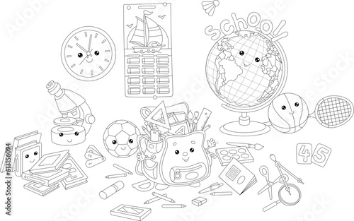 Frightened chubby government official hiding in fear and peeking out from under his desk in an office, vector cartoon illustration isolated on a white background