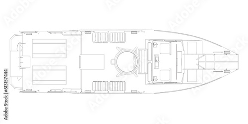 Warship icon outline. Military ships and naval vessels. isolated vector images. Military ship outline vector. Military vehicle template vector isolated on white..