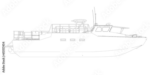 Warship icon outline. Military ships and naval vessels. isolated vector images. Military ship outline vector. Military vehicle template vector isolated on white..