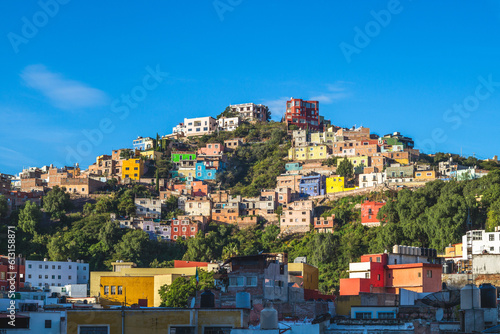 Canvastavla scenery of Guanajuato city in mexico
