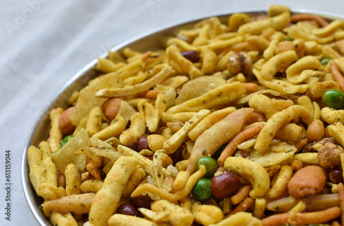 Chanachur, Khatta meetha, Indian Spicy BBQ Bombay Mix Chanachur.