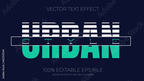 urban style editable text effect style, EPS editable text effect