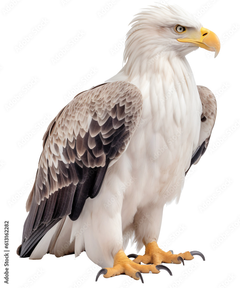Eagle isolated on the transparent background PNG. Top view. AI generative. Eagle isolated on the transparent background PNG. Top view. AI generative.