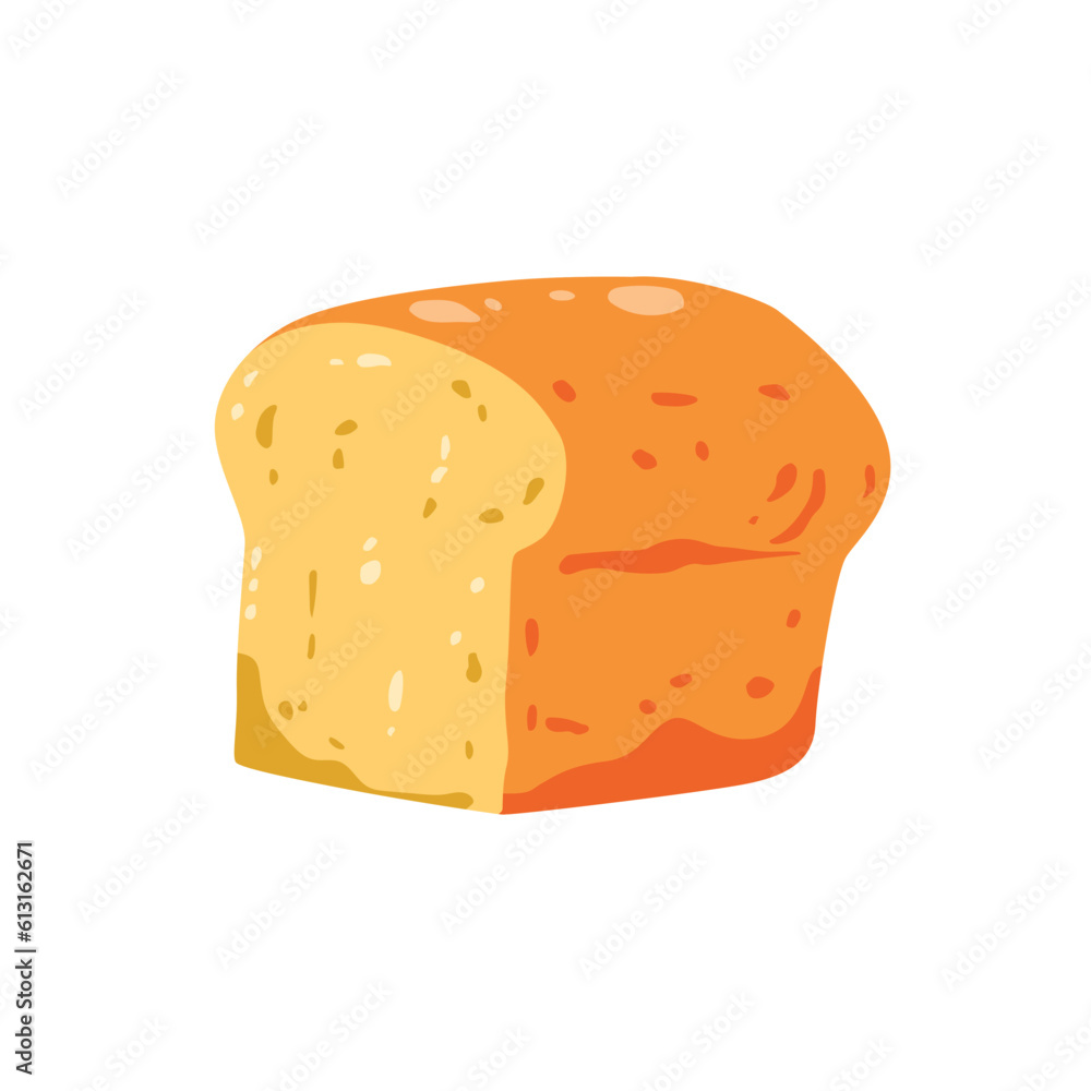 Bread loaf cartoon vector illustration Bread loaf cartoon vector illustration