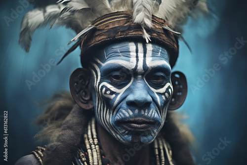 native tribal african shaman ai generated art