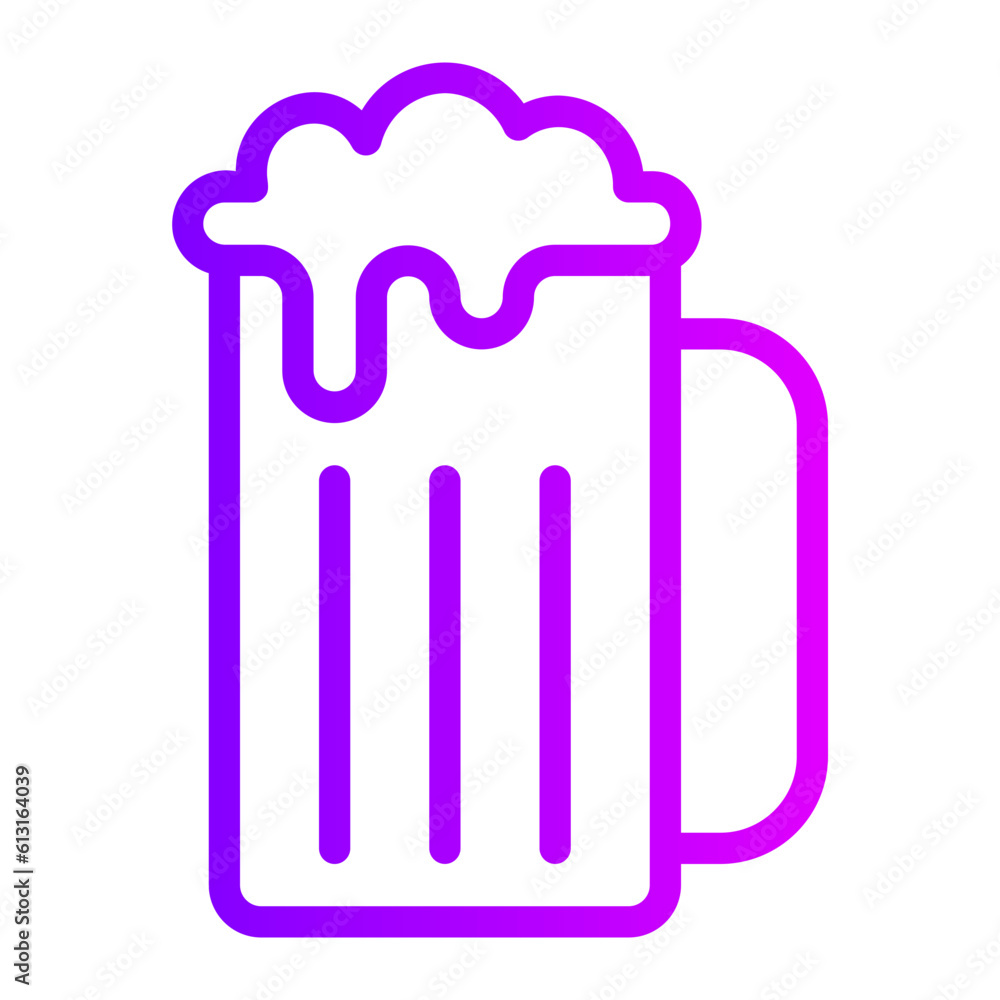 beer gradient icon beer gradient icon