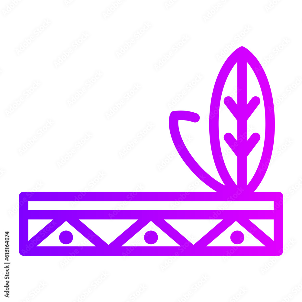 headdress gradient icon headdress gradient icon