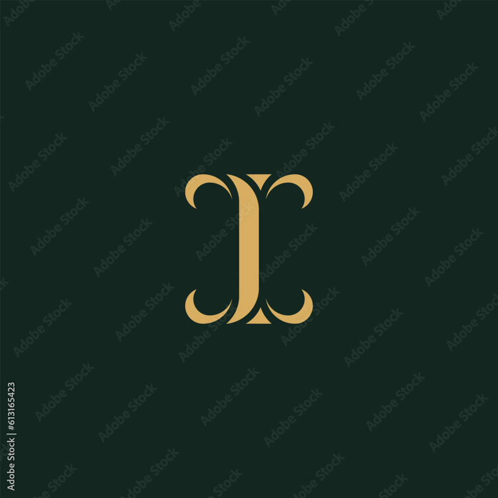 letter i logo design with luxury style letter i logo design with luxury style