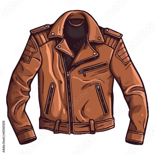 Leather jacket fashion for man photo