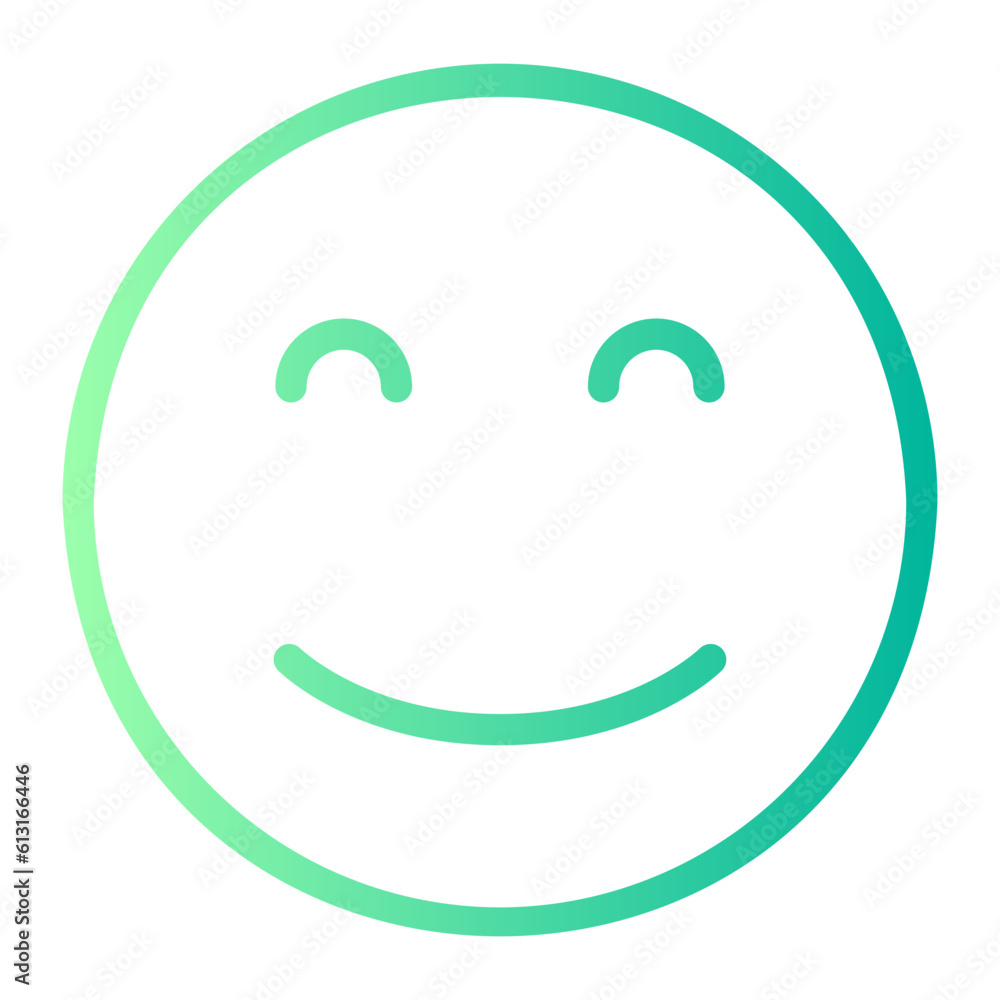 smile gradient icon smile gradient icon