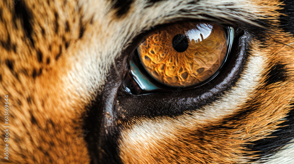 Close up of a tiger eye