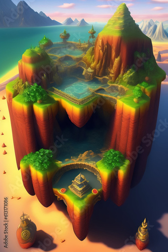 3d model game island maps photo