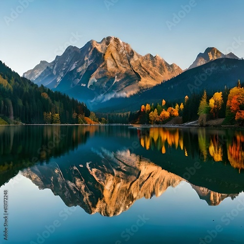 reflection of the lake