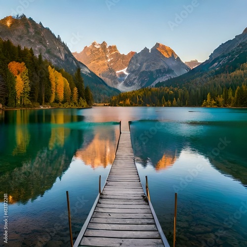 lake in the mountains