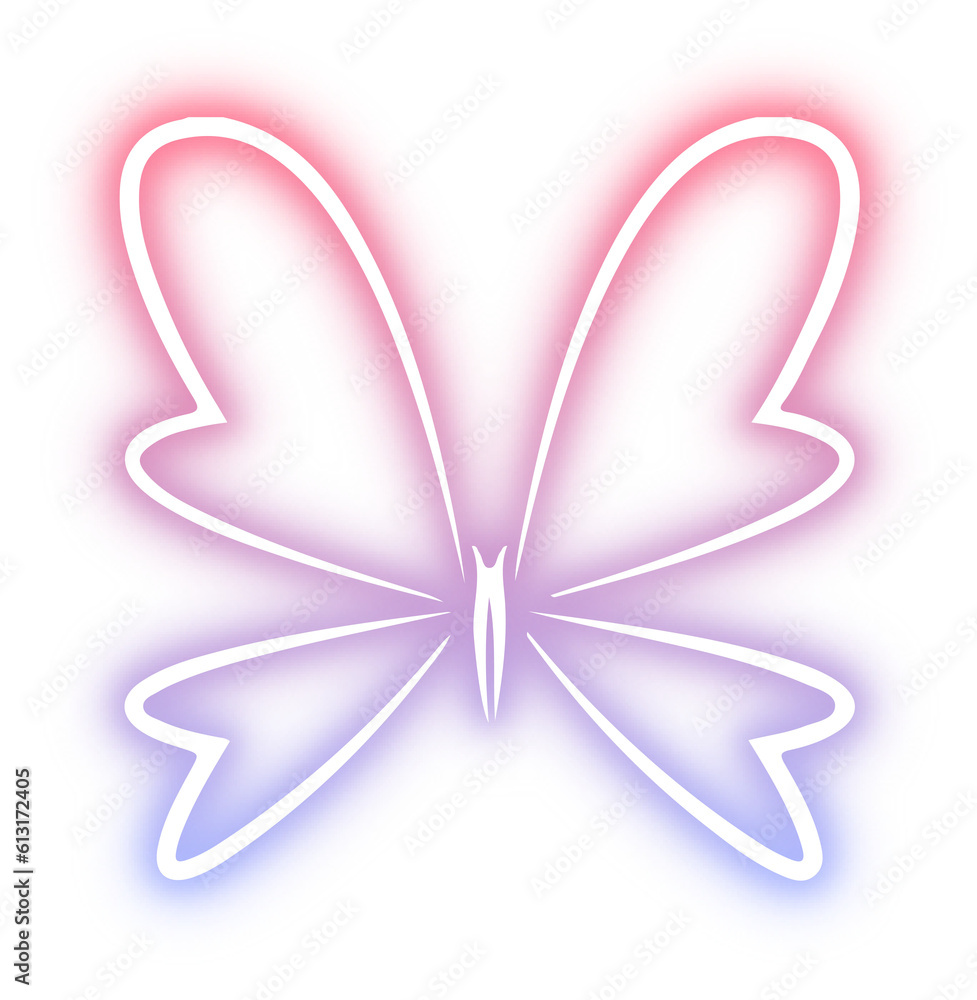 Collection of butterfly neon Collection of butterfly neon