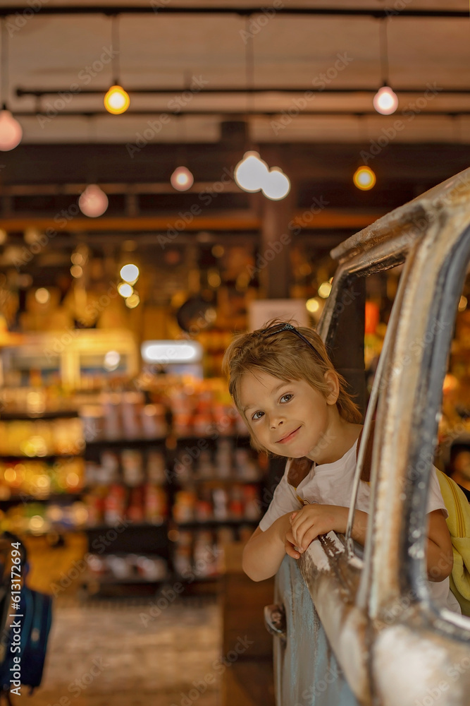 Family with kids, enjoying the Sarona Market in Tel Aviv, Israel Family with kids, enjoying the Sarona Market in Tel Aviv, Israel