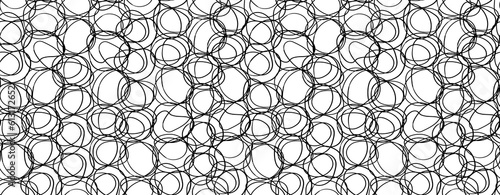 White texture in black wire rings.