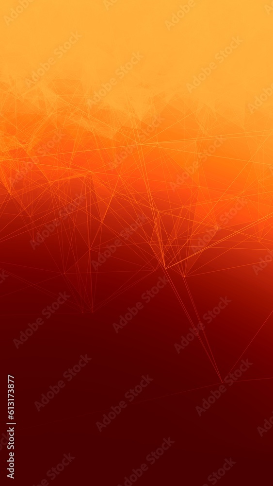 Abstract Geometric Background Connecting Dots as Plexus in Orange and Yellow Abstract Geometric Background Connecting Dots as Plexus in Orange and Yellow