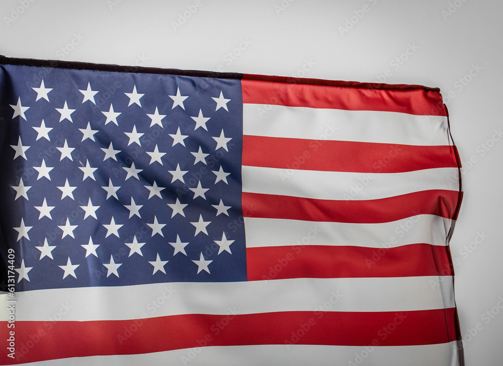 Naklejka premium American flag on 4th July independes celebration