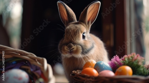Easter Rabbit. Rabbit. Easter. Made With Generative AI.