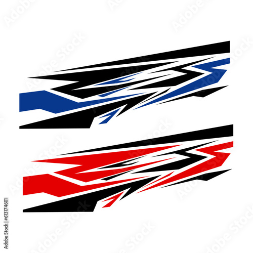 racing car body wrap livery decal design vector