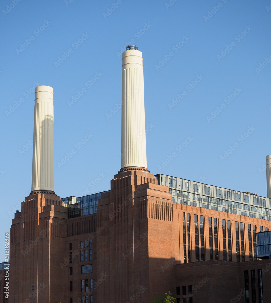 Fototapeta premium The redeveloped power station at Battersea in London